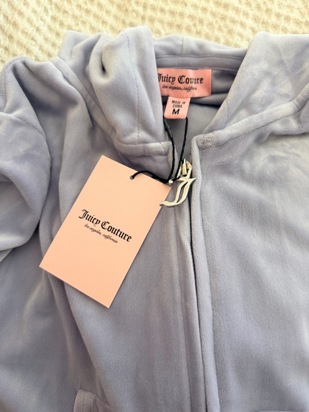 Juicy Couture Lavender Velour Zip Hoodie Set